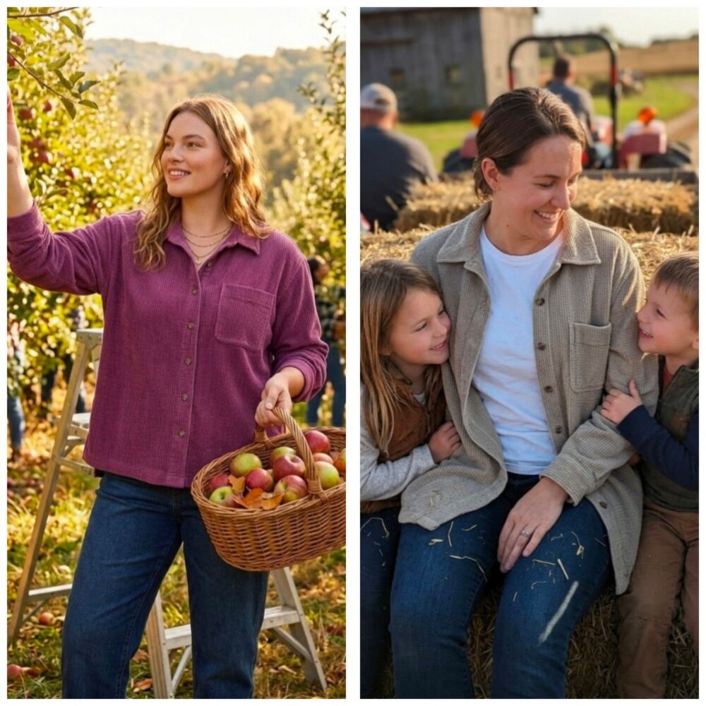 LL BEAN Large Wide Wale Courdoroy Shirt/Shackets (2) Fall Favorite Identical - Picture 2 of 13